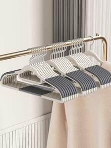 5/10pcs Household Non-Slip And Traceless Hanger With Underwear Hook, Plastic Hanger Saves Space And Rotates 360°, Suitable For Sweaters, Suits, Dresses, Underwear, Camisole, Pants, Ties, Clothes Drying Supplies - Multicolor - View 5