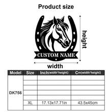 Customized Horseshoe Ranch Logo - Personalized Metal Logo Customization Outdoor - Custom Name Letter, 26 Letter Customization - Rural Farmhouse Decoration Farm Wall Art Home, Outside The Grain Warehouse - Father's Day Gift, Mother's Day Gift, Christmas Gift-Ornaments,Home Decor,Wall Decor,Room Decor,Living Room Decor,Bedroom Decor,Kitchen Decor,House Decor,Personalised Gifts Back To School School Supplies - Multicolor - View 37