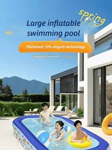 Piscina inflable familiar para niños, piscina grande para familia para uso al aire libre, piscina de natación de PVC reforzado
