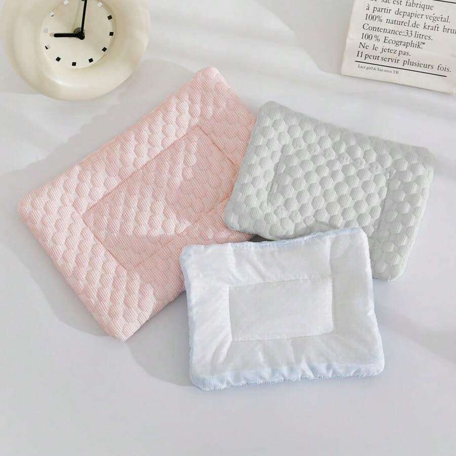 1 pieza Almohadilla de hamaca de seda helada antideslizante, esterilla fresca para mascotas pequeñas como hámsters, erizos, conejos