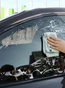 1 قطعة/3 قطع/5 قطع/10 قطع قماش عشوائي الألوان بنقشة قشر السمك، قماش بدون علامة مائية لمسح الزجاج، قماش مخصص للمطبخ ماص، بدون تساقط أو ترك آثار، منشفة