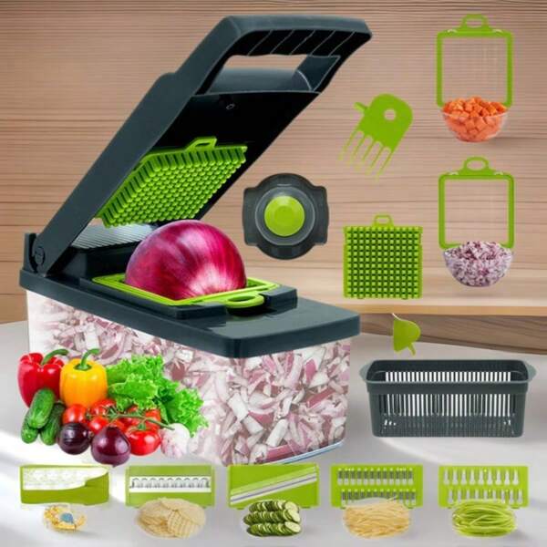 Multi-Function Vegetable Cutting Tool, Slicer For Potatoes, Carrots And More