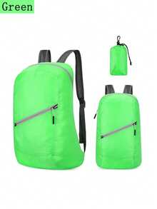 1pc Lightweight Foldable Backpack, Portable Storage Backpack, Breathable Quick-Dry Bookbag - Multicolor - View 18