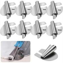 8 PCS Universal Sewing Rolled Hemmer Presser Foot 3-10mm Pull Tube Spiral Edging Roller Hemming Puller Tube Sewing Machine Accessories