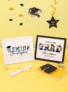 Collage personalizado de fotos de graduación, regalos de graduación, gorros de graduación, collages de gorros de graduación, regalos para egresados, exhibiciones de fotos escolares, entrega los mejores regalos de graduación.