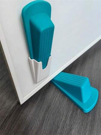 L1/2/3/4pcs, RubberDoor Suction, Self-Adhesive Wall Protector, Strong Suction, Hidden Silent Anti-Collision Floor Bracket, RubberMaterial, Home Improvement, Door Stop, Security Accessories,Storm Door Stopper No Punch Creative Silicone Door Stopper Home Door Wedge Clamp Door Card