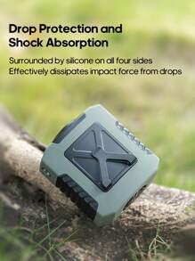 kinscoter 1 Peça Ventilador Portátil Recarregável de Alta Capacidade 8000mAh para Uso Externo, Praia, Camping, Viagens, Acessórios, Refrigerador de Ar, Bateria Portátil, Volta às Aulas, Mini Ventilador Pessoal com Lanterna