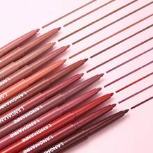 2pcs/Set Fashionable Lip Makeup Set: Matte Lipstick + Lip Liner