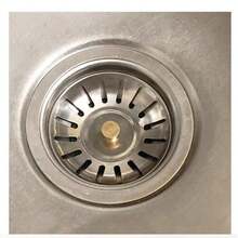 Edelstahl Küchenspüle Sieb und Stopfen - polierter Abfallstopfen mit Haaresammler für Badezimmer und Küche Abflussschutz | Verhindert, dass Schmutz in den Abfluss gelangt | Verhindert Abflussverstopfungen