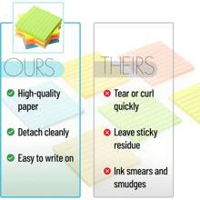 Mr. Pen- Lined Sticky Notes 3x3, 6 Pads, 45 Sheet/Pads, Pastel Colors, Sticky Notes With Lines