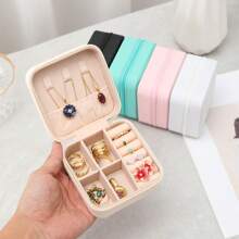 Travel Jewelry Case Small Jewelry Box Jewelry Organizer Storage Case Portable PU Leather Mini Jewelry Travel Case For Girls
