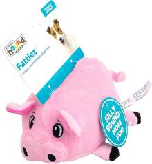 Outward Hound Fattiez Pig Plush Squeaky Dog Toy, Small - Gà Fattiez - Xem 3