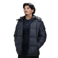 Bobojaco Thick Nylon Lined Sapphire Winter Men's Jacket From M To EG - Black - View 3