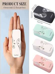 6pcs Portable Toothpick Holder, Automatic Pop-Up Toothpick Storage Box, Keeps Your Toothpicks Clean And Organized! This Convenient Portable Holder Is A Must-Have For Travel, Suitable For Beach Vacations, Summer Trips, And Back-To-School Season. - Multicolor - View 3
