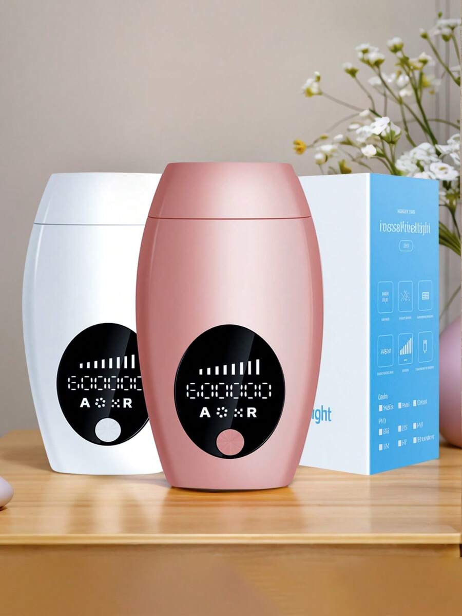 zs 1pc Pulsed Light Epilator 600,000 Flashes 8 Levels Laser Hair Removal Devices For Women Permanent Painless Professional Photoepilator For Women Body Bikinis Pubic Depilator At Home Use Device Hair Remover - 美規A型插(110-127V) - 查看 1