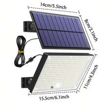 Đèn LED năng lượng mặt trời cảm biến chuyển động 400 bóng, dây cáp dài 4,9 mét, tự động sáng từ hoàng hôn đến bình minh, lý tưởng cho hiên nhà, sân vườn, nhà kho, tường ngoài trời, món quà hoàn hảo cho Giáng sinh, Ngày của Cha, Ngày của Bạn trai, cũng rất tuyệt vời để chiếu sáng lối đi, khu vườn và sân thượng. - Ánh sáng trắng - Xem 4