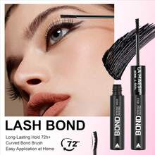 LA MAESII Lash Cluster Glue,Lash Bond And Seal Waterproof,Bond &Amp; Seal Lash Glue For Eyelash Cluster,Black Long-Lasting 72H Latex Free(10ml) - 二合一睫毛膠 - 查看 2