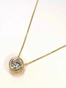 Point Of Light Choker Necklace 18k Gold Plated And 925 Silver Durability 3 Months - 銀色 - 查看 6
