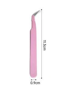 1件装黑粉假睫毛镊子睫毛工具夹睫毛修剪睫毛嫁接睫毛夹海豚金羽毛夹高精度开花镊子