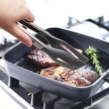1pc Silicone High Heat Resistant Food Clip, Non-Stick Steak Tongs, Anti-Scald Food Clip, Suitable For Bbq, Salad, Pasta