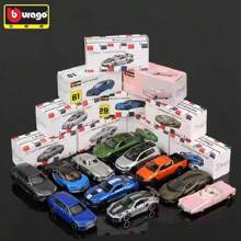 Burago Modelo de coche a escala 1/64 de aleación oficialmente autorizado y auténtico de Lamborghini, Mercedes-Benz,  Cadillac,  Chevrolet - Modelo de coche de metal fundido en miniatura con decoración y colección de simulación