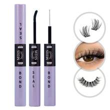 1pc Black Eyelash Adhesive And Clear Seal 2-In-1, DIY Eyelash Extension Glue 6ml, Single Eyelash Glue For Cluster Eyelash Extension Bonding, Strong Styling Lasting 48-72 Hours, Latex-Free, Waterproof, Quick-Drying And Non-Irritating, Suitable For Personal Eyes At Home Cosmetic Eyelash Supplies(6ml) - Black - View 12