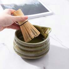 1 套日本抹茶搅拌器套装，完美抹茶套装包括窑变陶瓷抹茶碗（带喷嘴）、抹茶搅拌器和搅拌器支架、勺子、筛子、日本抹茶仪式茶具（用于抹茶粉），适合抹茶爱好者和初学者的礼物