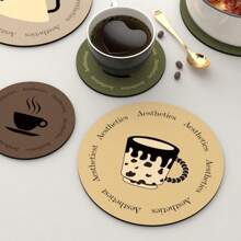 Luxury Heat Insulating & Anti-Scalding Placemat, Silica Gel, Absorbent, Waterproof, Anti-Dirty, Non-Slip, Wear-Resistant, Easy Cleaning, Suitable For Home And Office
