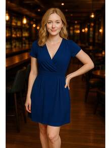 Women Dresses - Màu xanh hải quân - Xem 10