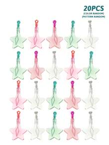 Varita de burbujas con estrella de cinco puntas de colores, juguete portátil soplador de burbujas para niños para usar al aire libre (color/diseño aleatorio)
