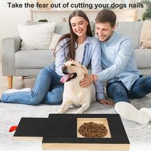 Dog Nail Scratch Board Wooden Dogs Paws Scratchboard Multifunctional With Built-In Snack Box Dog Nail Grinding Pad For Pet - Black - View 2