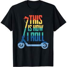 This Is How I Roll Scooter E-Scooter Electric Scooter T-ShirtMade From Premium 220g Heavyweight 100% Cotton For A Soft, Structured Feel. Unisex Fit For Men And Women. Ideal For Daily Wear, Work, Parties, Or Travel. Great Gift Idea For Birthdays, Holidays, And Casual Outings. Durable, Breathable, And Easy To Pair With Any Outfit. Printed In The USA. - Black - View 1