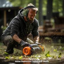 Orejeras contra Ruido, Protector Auditivo NRR 28 dB Cancelación de Ruidos Profesional Earmuff para Protección del Oído en Campo de Disparo Temporada de Caza y Lugar Ruidoso -Negro - Verde militar - Ver 8