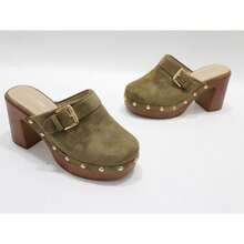 Clogs, Elegant Summer Sandals For Women - Green - View 2