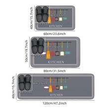 Alfombrilla de absorción de agua de esponja multiusos, alfombra lavable aáquina, antideslizante, absorción de humedad, cocina, baño - 1A1773 - Ver 5