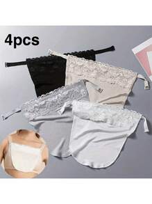 1 Peça Tampa de Sutiã Destacável de Renda para Mulheres - Tampa de Peito Confortável e Elegante para Acessórios de Vestuário