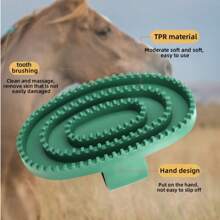 1 pieza Recogedor y cepillo versátil para cascos de caballo, limpia fácilmente la suciedad de los cascos del caballo