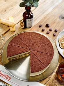 1 pieza Cuchillo divisor de pasteles, cortador y rebanador de pasteles redondo de plástico, herramienta de repostería para tartas, pasteles y galletas - Marrón - Ver 4