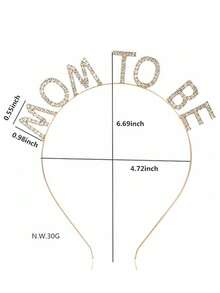 准妈妈水钻皇冠和准妈妈脚印肩带套装，适用于宝宝性别揭晓派对、迎婴派对、准妈妈礼物、迎婴派对礼品和装饰品