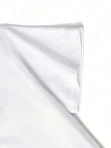 Camiseta de manga corta y cuello redondo casual para mujer, color blanco, con estampado de conchas marinas de playa de verano - Blanco - Ver 5
