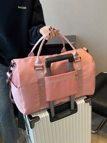 1 pieza Bolso deportivo de mujer con compartimento para mojado y seco, bolso de viaje de gran capacidad con correa para el hombro, adecuado para fitness, viajes, ir al trabajo