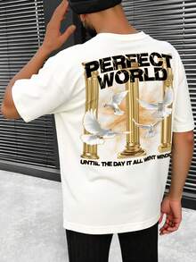 LOGEQI Men T-Shirts - Apricot - View 2