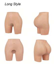 Panty moldeador de glúteos con relleno de silicona, efecto levantador de glúteos, sin costuras, efecto natural, para hombres y mujeres, grueso, sexy, ropa interior moldeadora que aprieta el Body