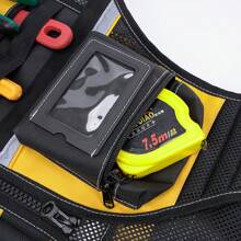 Lightweight Multi-Pocket Utility Work Vest For Mechanics & Construction Workers - Durable, Tool Vest With Heavy-Duty Storage Pockets, Breathable Design For Enhanced Mobility, Perfect For Job Site Efficiency, Adjustable Fit