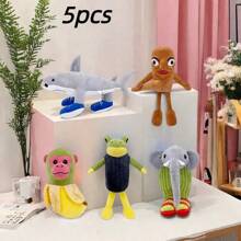 New Tung Tung Tung Sahur Shark, Shan Hai Jing, Interesting Wooden Stick Figure, Teapot Figure, Running Shark Plush Toy, Halloween Prank Figurine, Party Doll, Collectible Doll For Children, Tralalo Shark Figurine