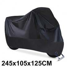 Motorcycle Cover Waterproof All Season Dustproof UV Protective Outdoor Indoor Scooter 190T Wear-Resistant Fabric Motorbike Cover