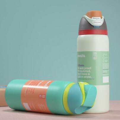 O-Wala Insulated Tumbler With Straw, Outdoor Sports Water Bottle, 304 Stainless Steel Double-Wall Vacuum Flask, Portable For Students