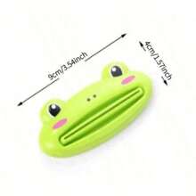 1 pieza Exprimidor de pasta de dientes de dibujos animados: ¡Herramienta de cocina linda para una limpieza talla grande fácil del baño! Suministros de cocina, color aleatorio