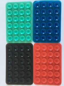 1 Peça 24 Adesivos de Patches de Ventosa de Silicone Dupla Face, Suporte de Ventosa para Celular, Patches de Silicone com Ventosa Dupla Face Antiderrapante
