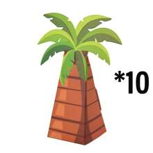 10 cutii de ambalare 3D cu palmieri, cutii pentru bomboane, cutii mici pliabile cu palmieri pentru bomboane, 10 buc/pachet